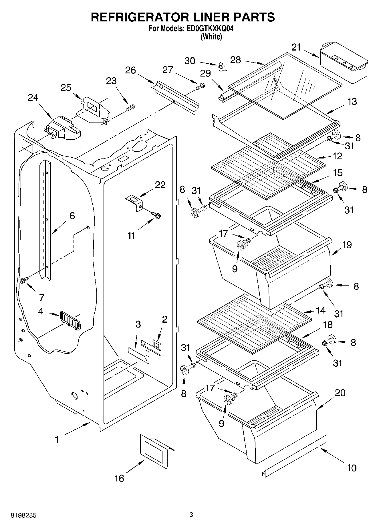 02 - REFRIGERATOR LINER