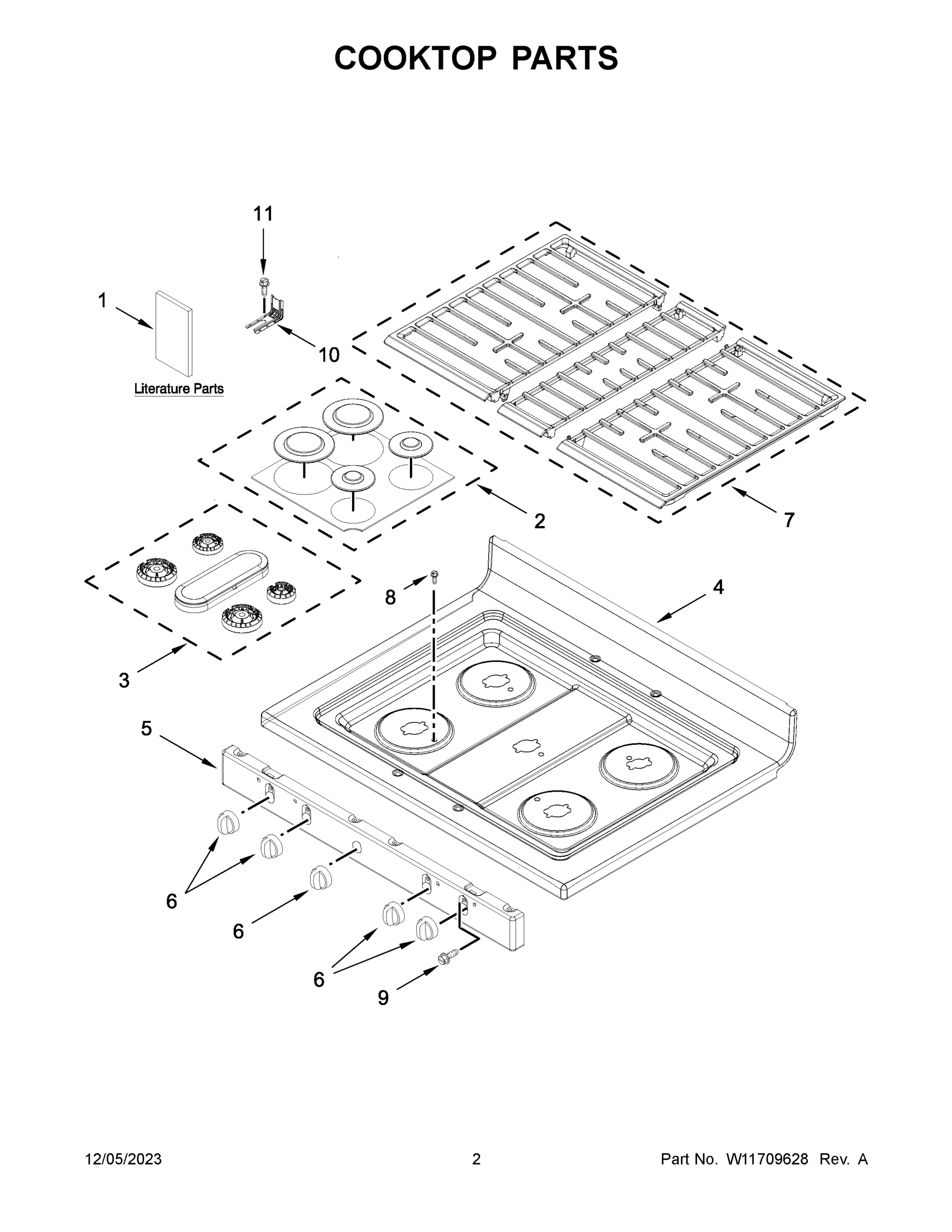 02 - COOKTOP PARTS