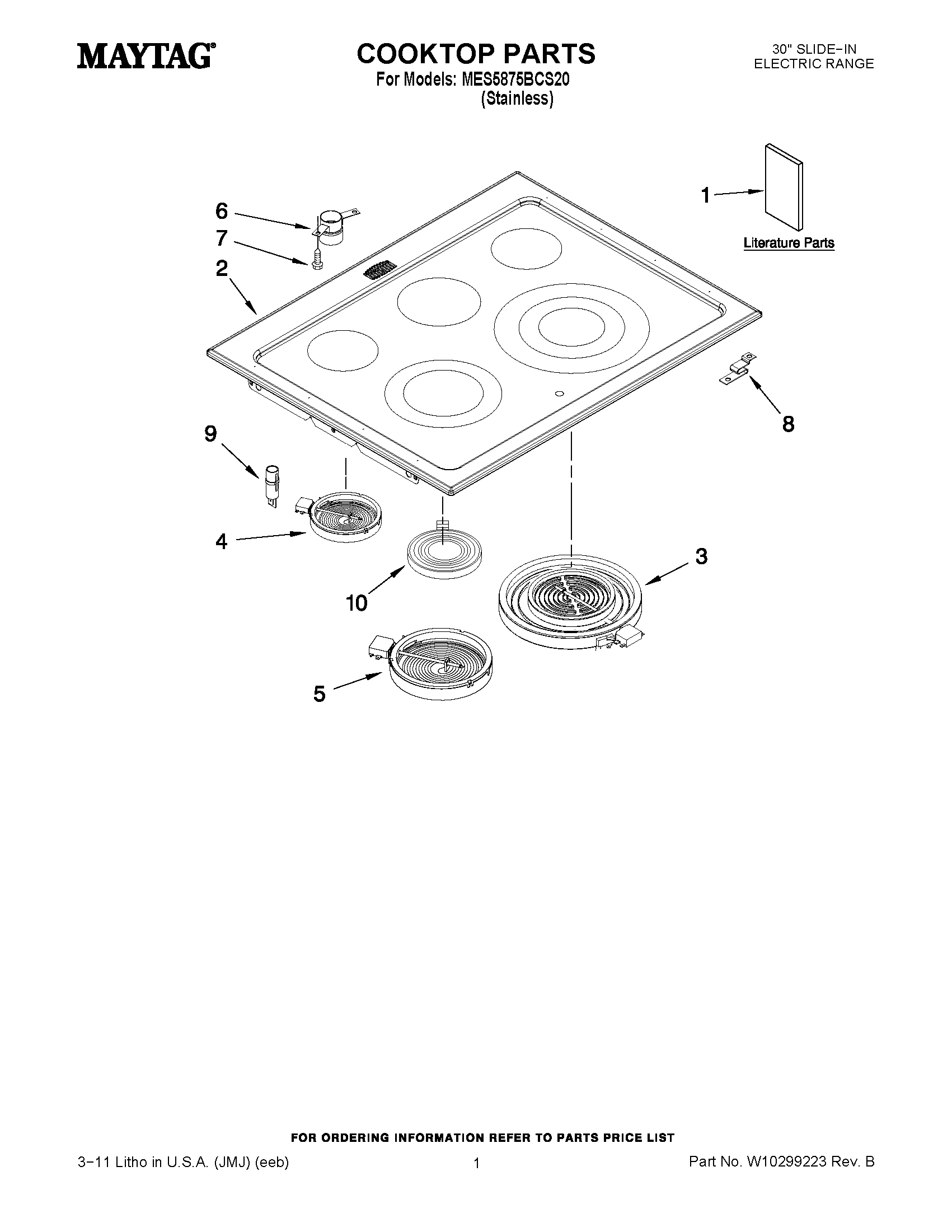 01 - COOKTOP PARTS