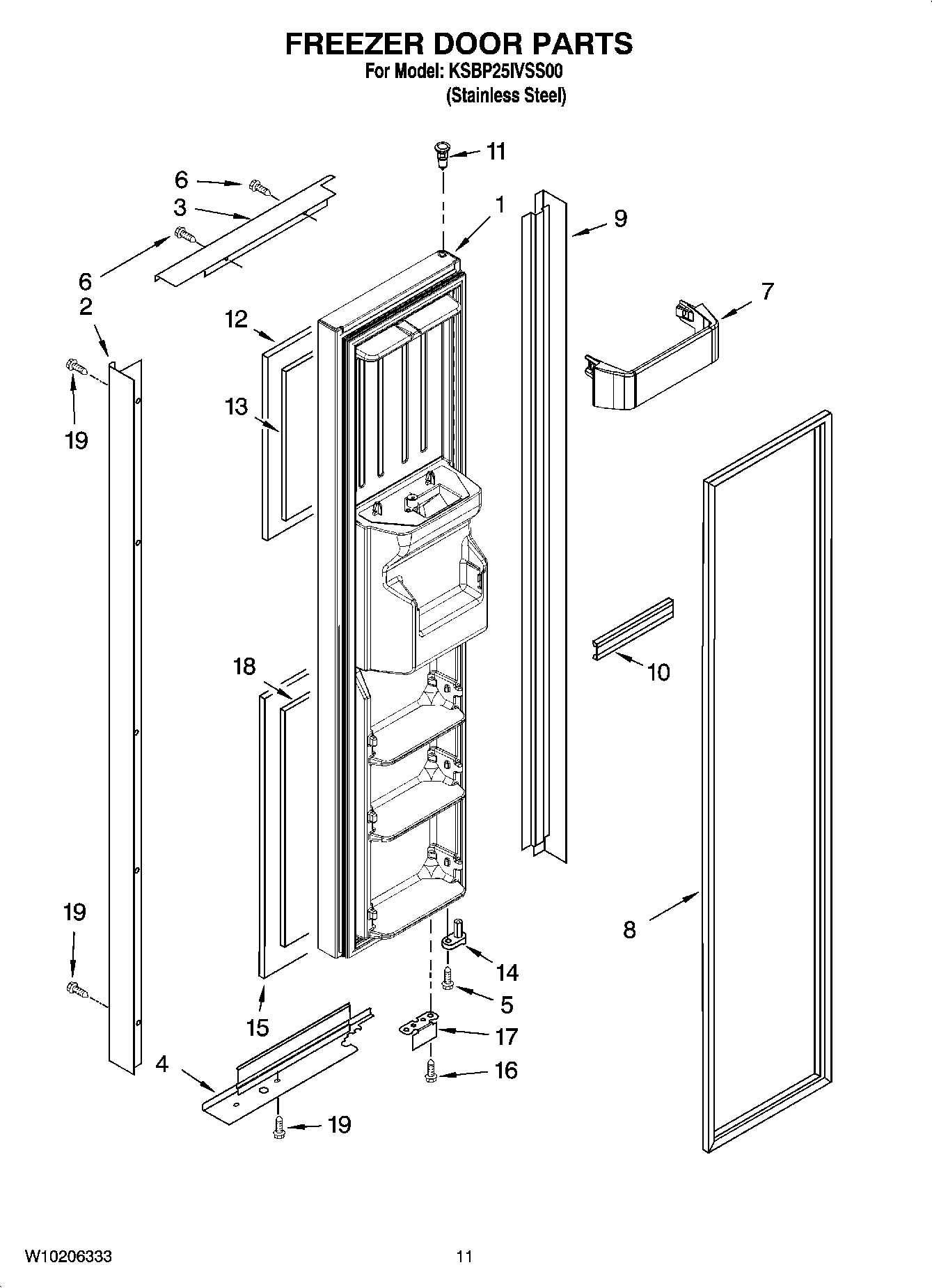 07 - FREEZER DOOR PARTS