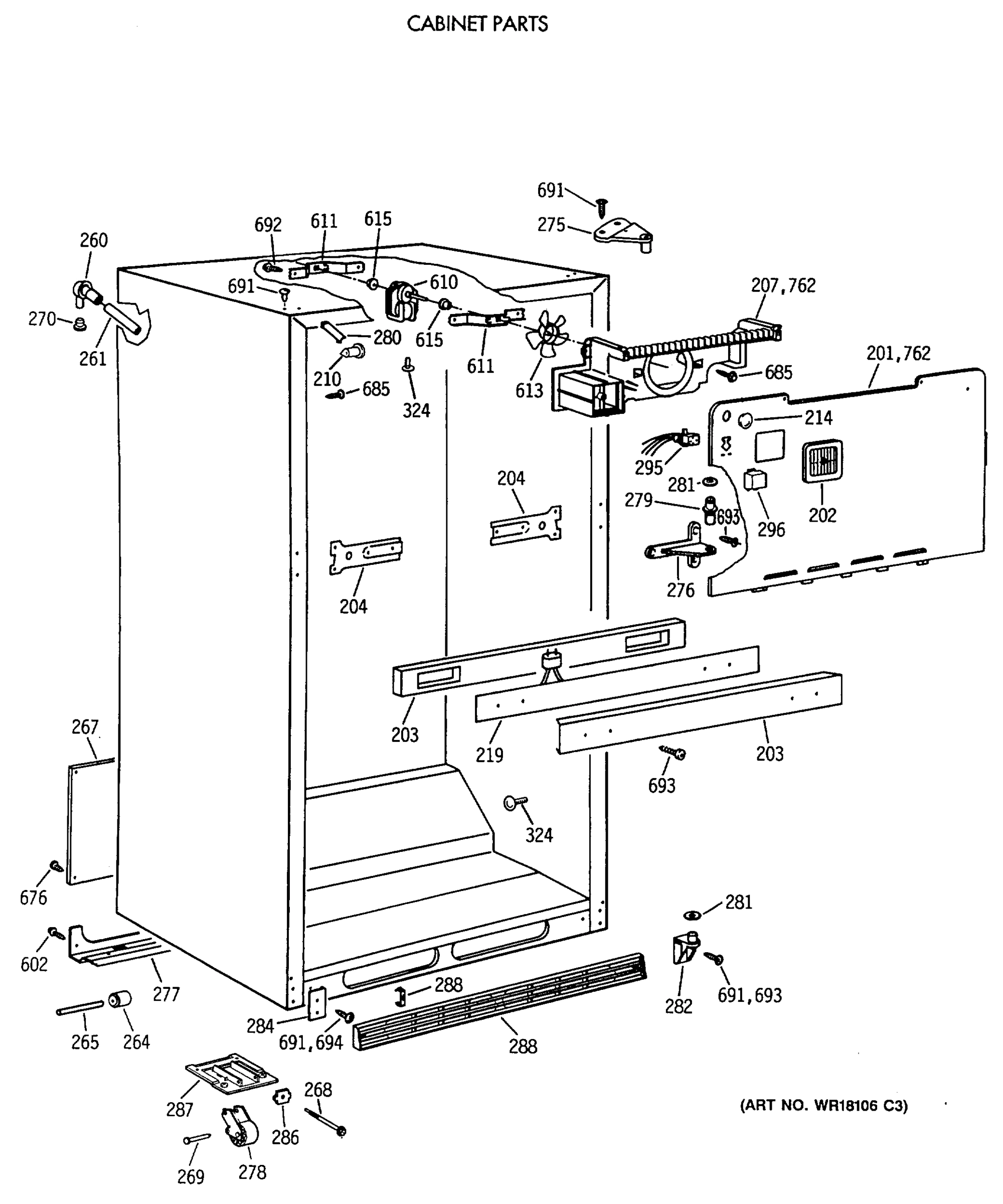 CABINET PARTS