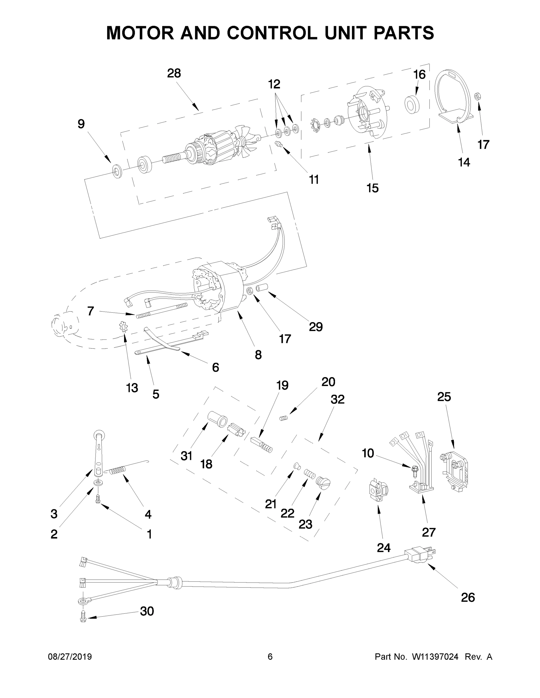 04 - MOTOR AND CONTROL UNIT PARTS