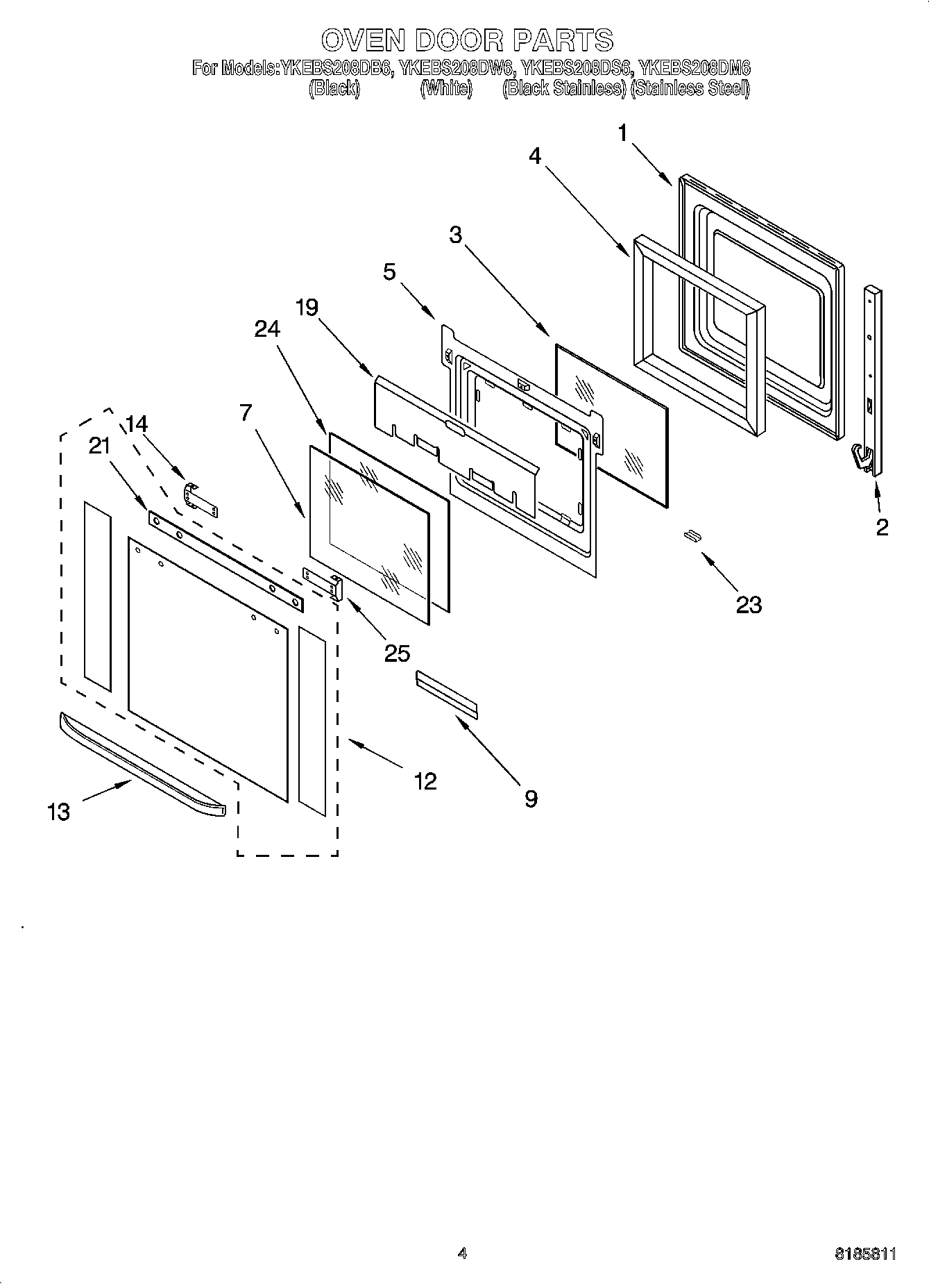 03 - OVEN DOOR PARTS