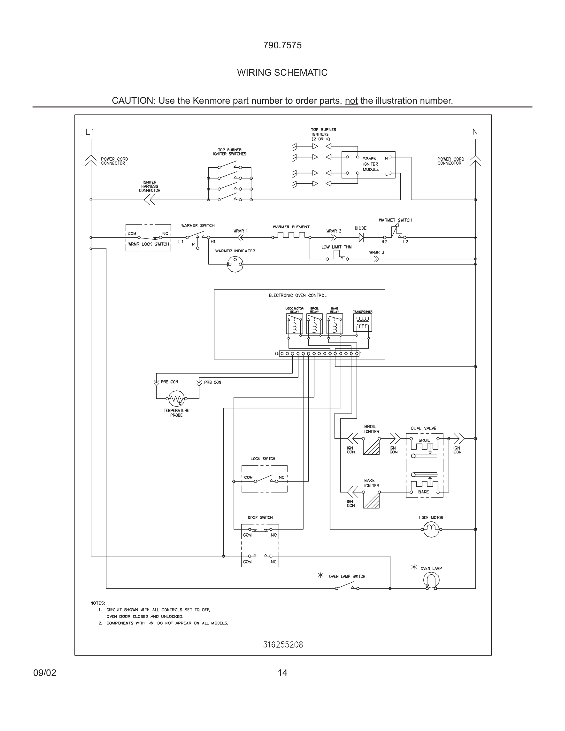 14 - WIRING SCHEMATIC