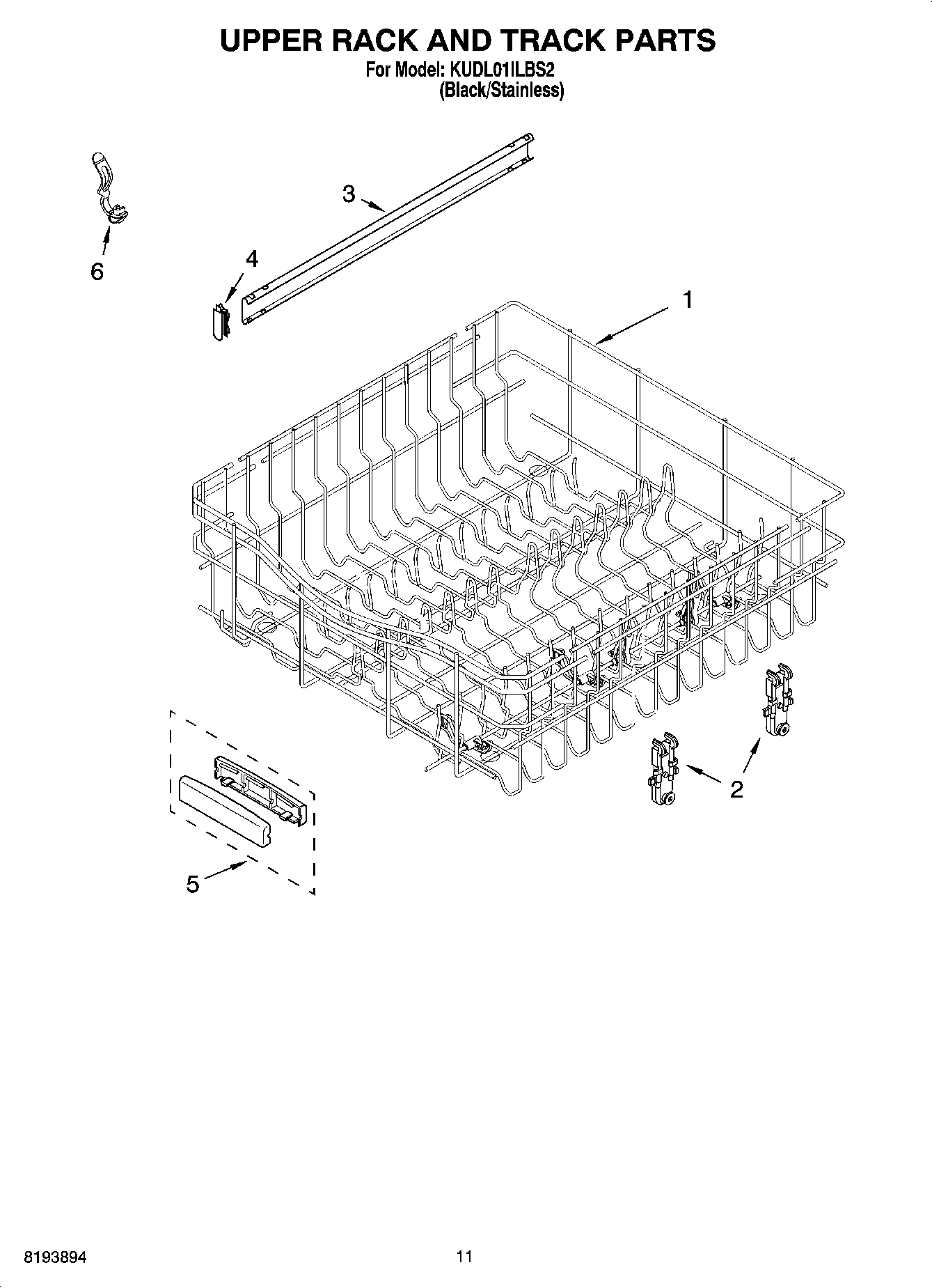 09 - UPPER RACK AND TRACK PARTS