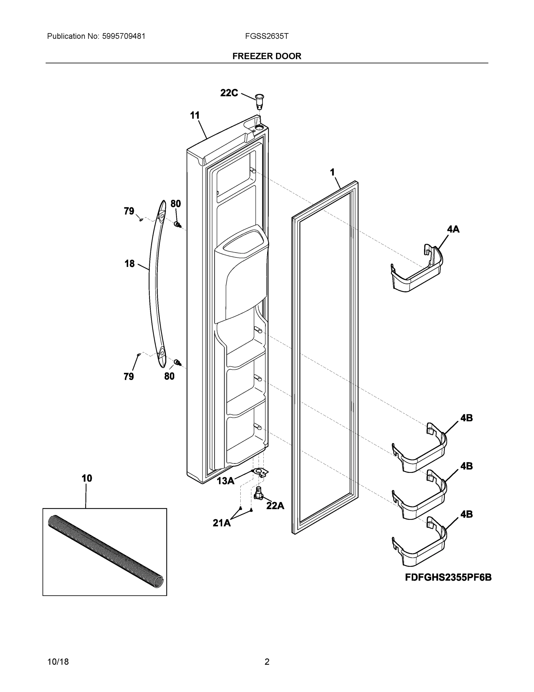 02 - FREEZER DOOR