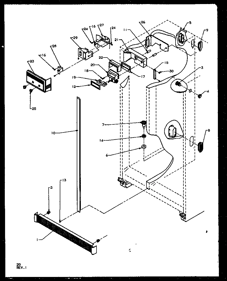11 - REF FZ CONTROLS AND CABINET PARTS