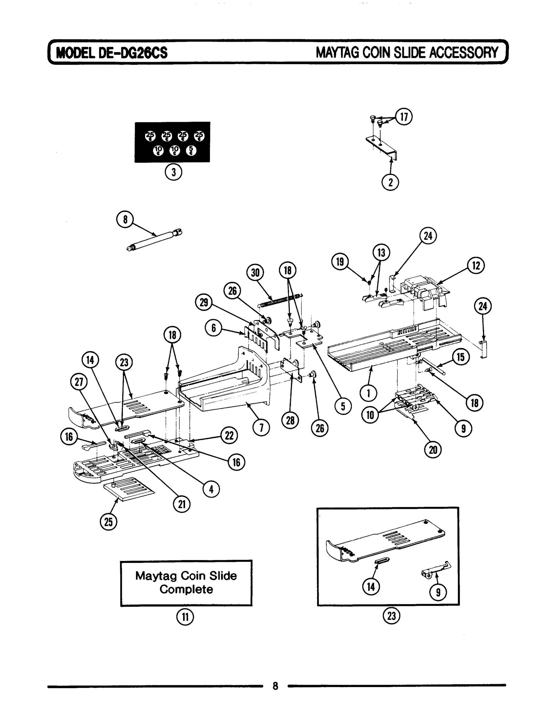 03 - MAYTAG COIN SLIDE-ACCESSORY