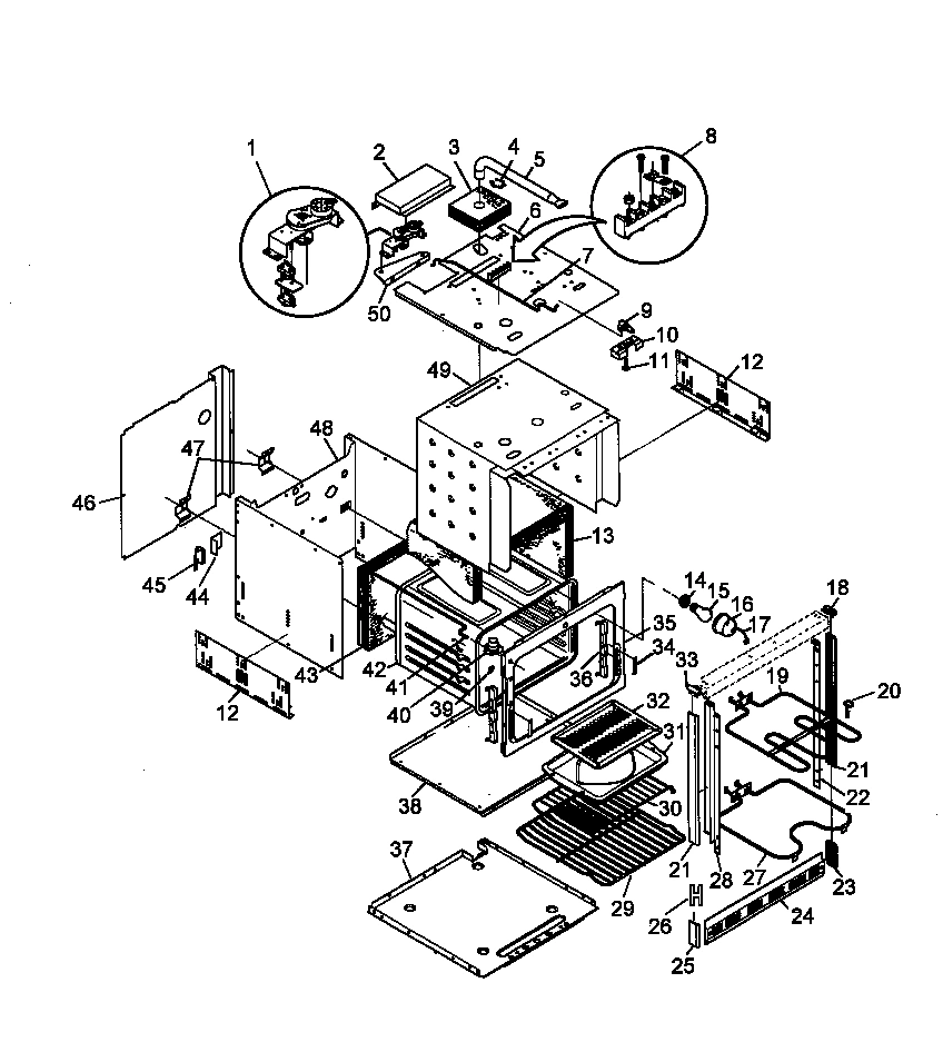 03 - OVEN AND CAVITY ASSY