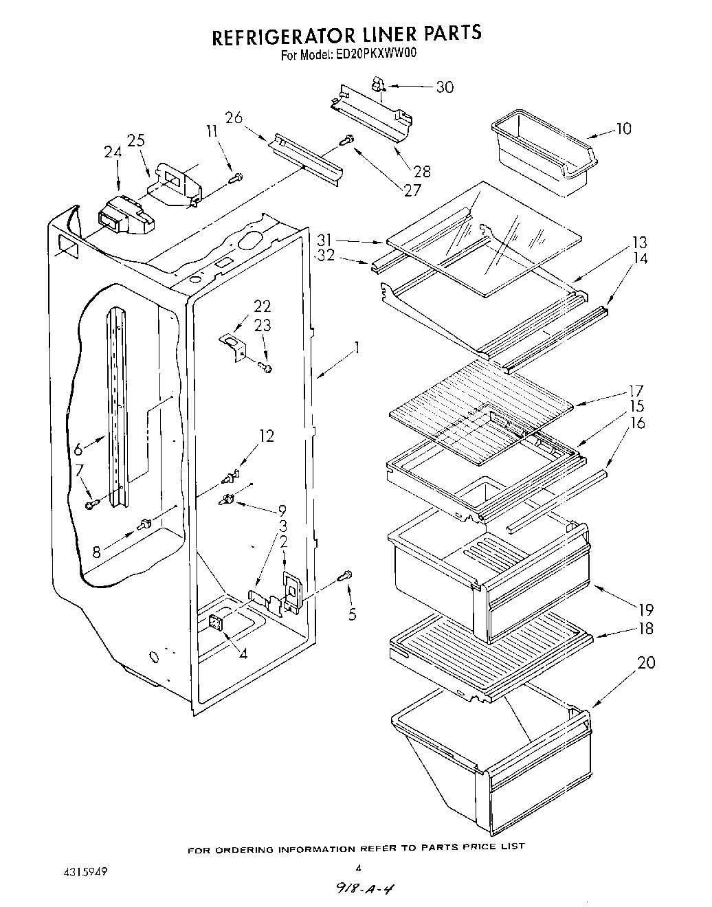 03 - REFRIGERATOR LINER