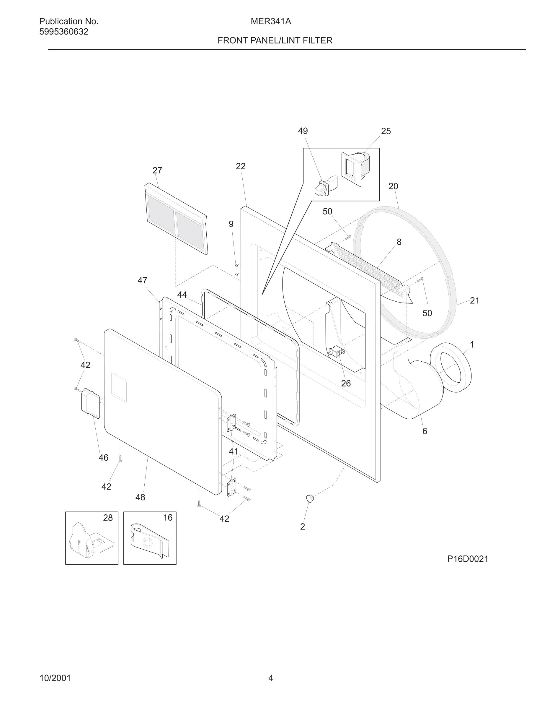 05 - FRONT PANEL/LINT FILTER