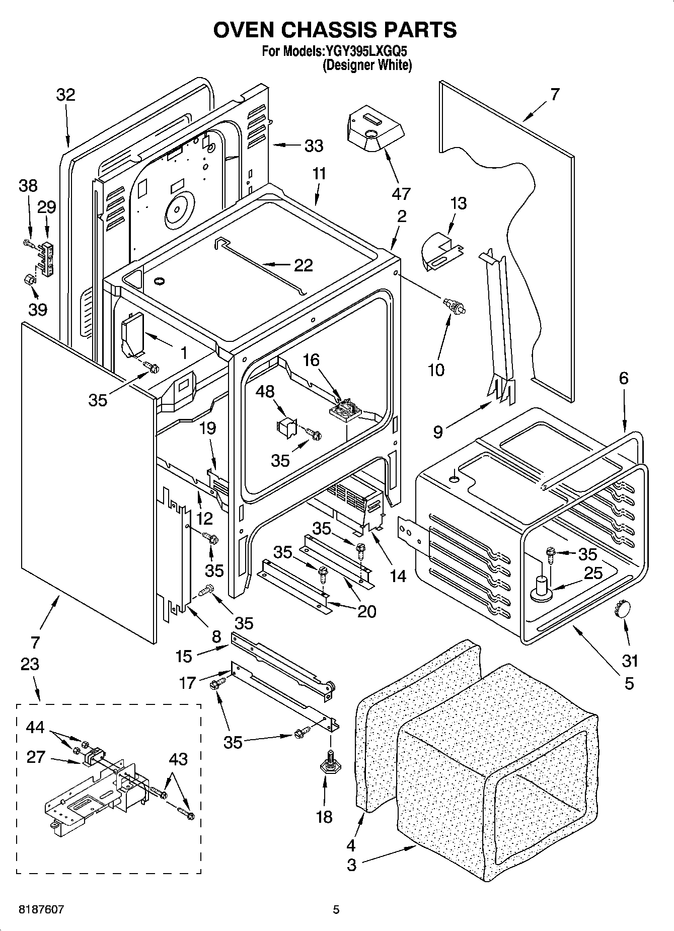 04 - OVEN CHASSIS PARTS