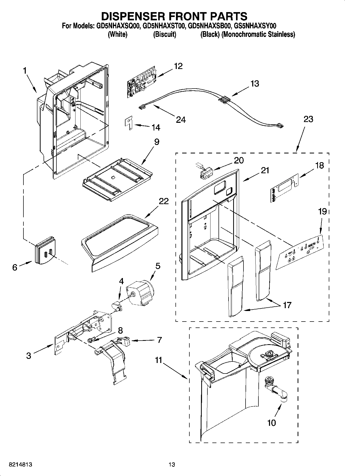 08 - DISPENSER FRONT PARTS