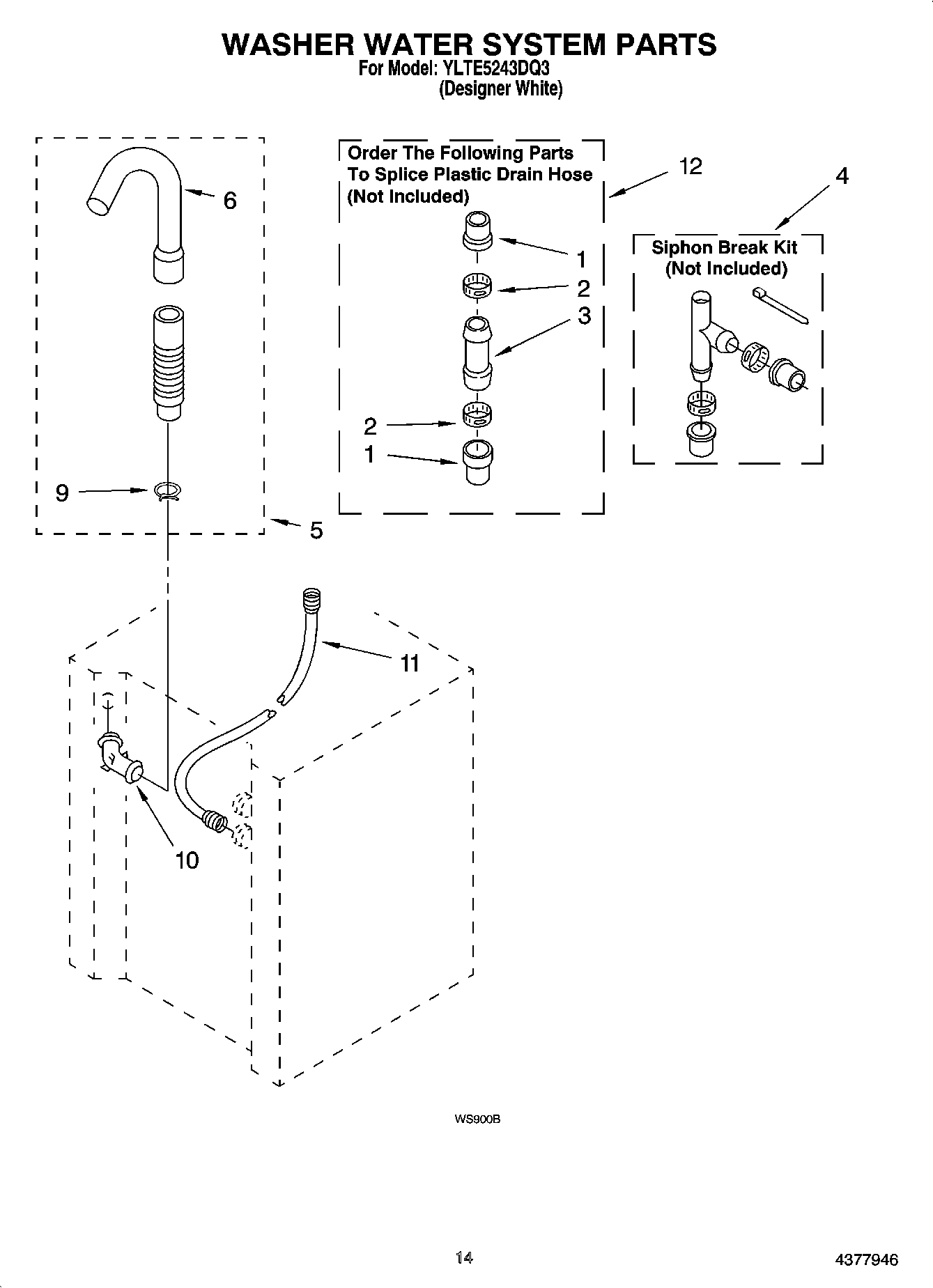 11 - WASHER WATER SYSTEM PARTS