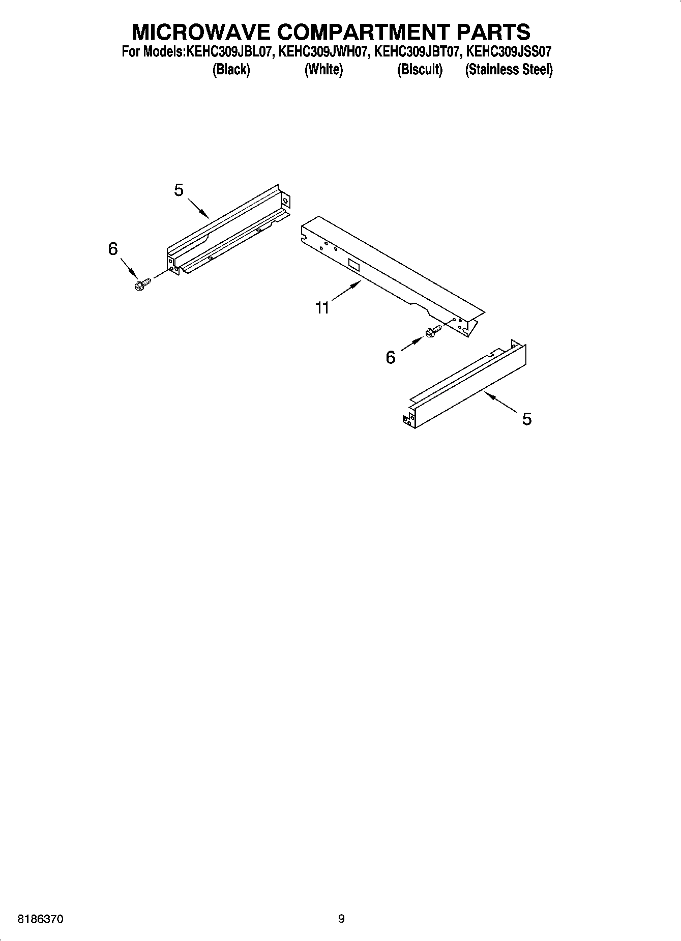 07 - MICROWAVE COMPARTMENT PARTS