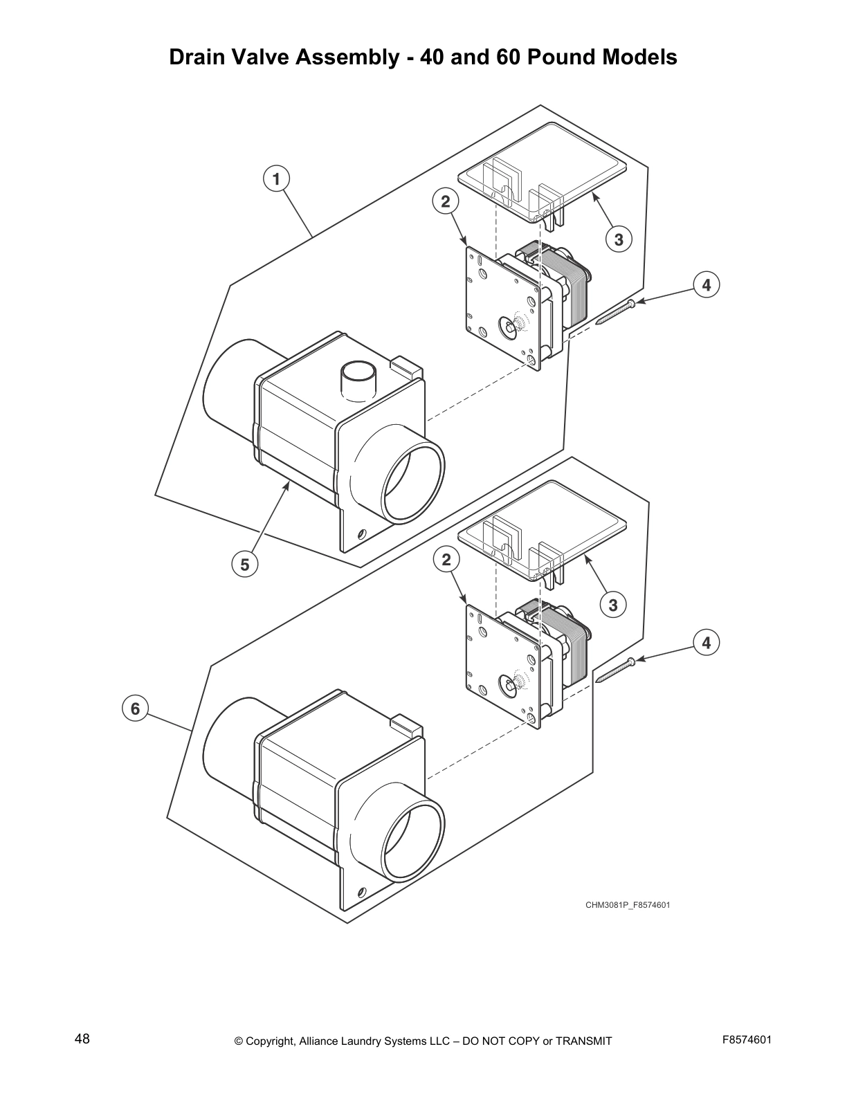 Drain Valve Assembly - 40 and 60 Pound Models