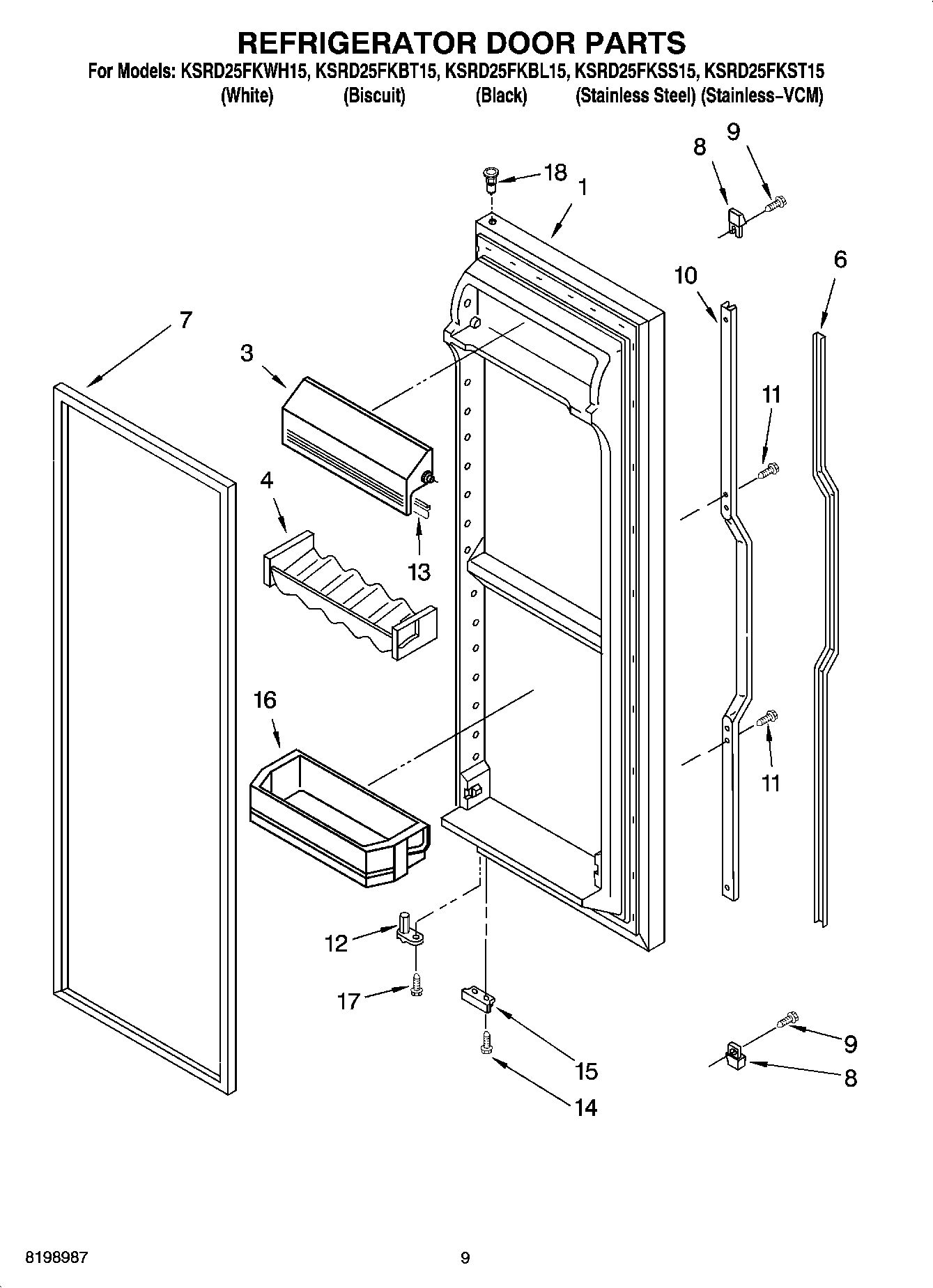 06 - REFRIGERATOR DOOR PARTS