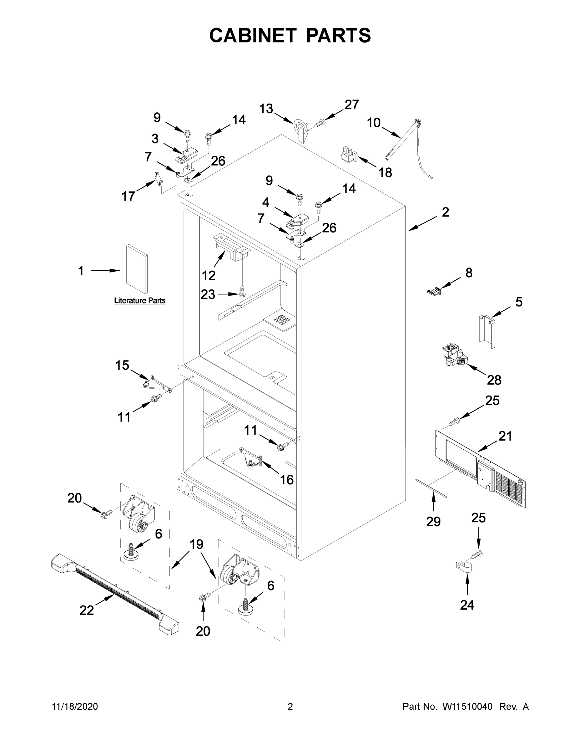 02 - CABINET PARTS