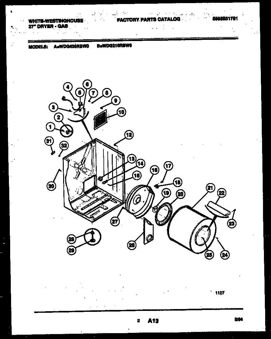 02 - CABINET AND COMPONENT PARTS