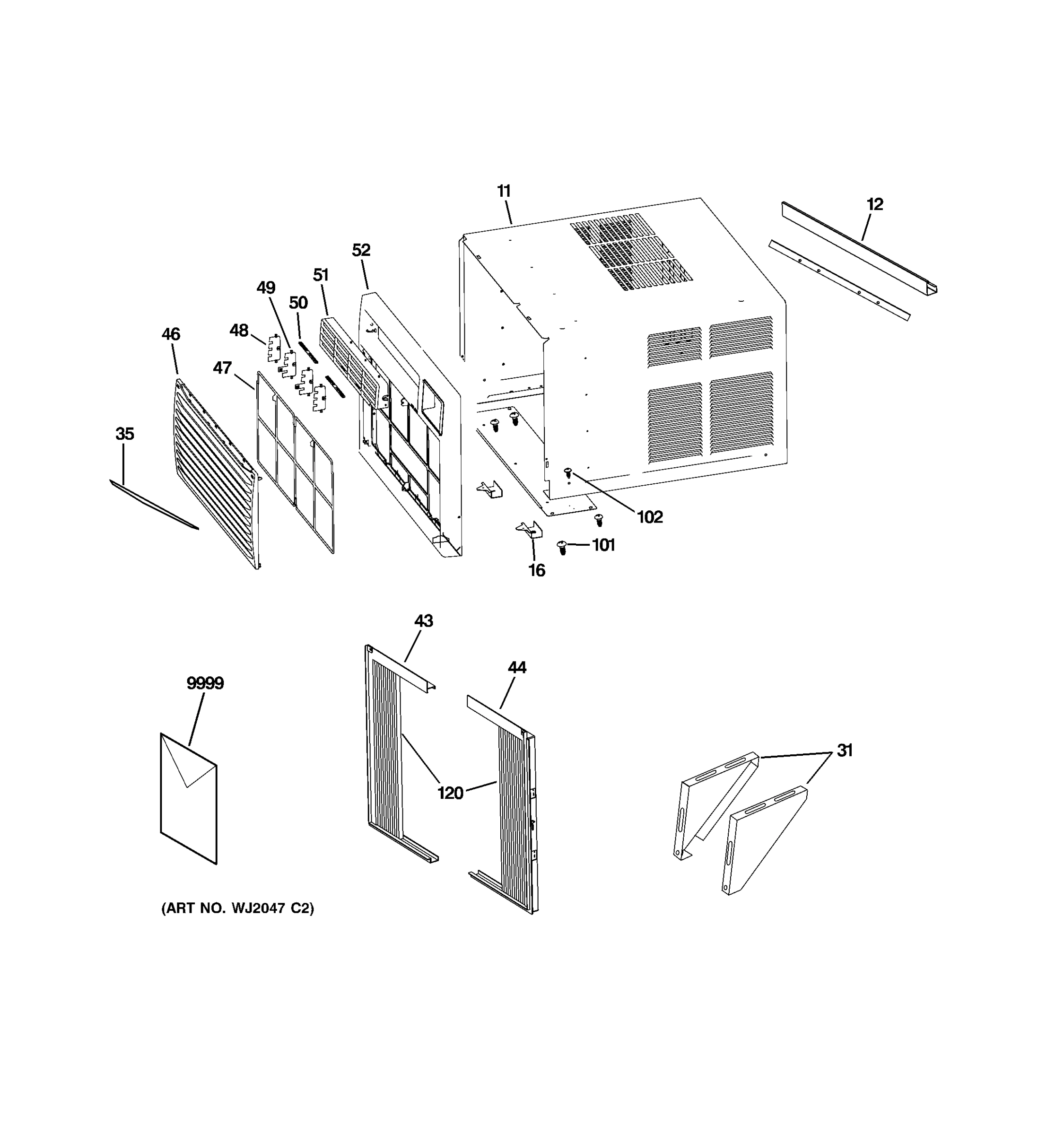 GRILLE & CHASIS PARTS