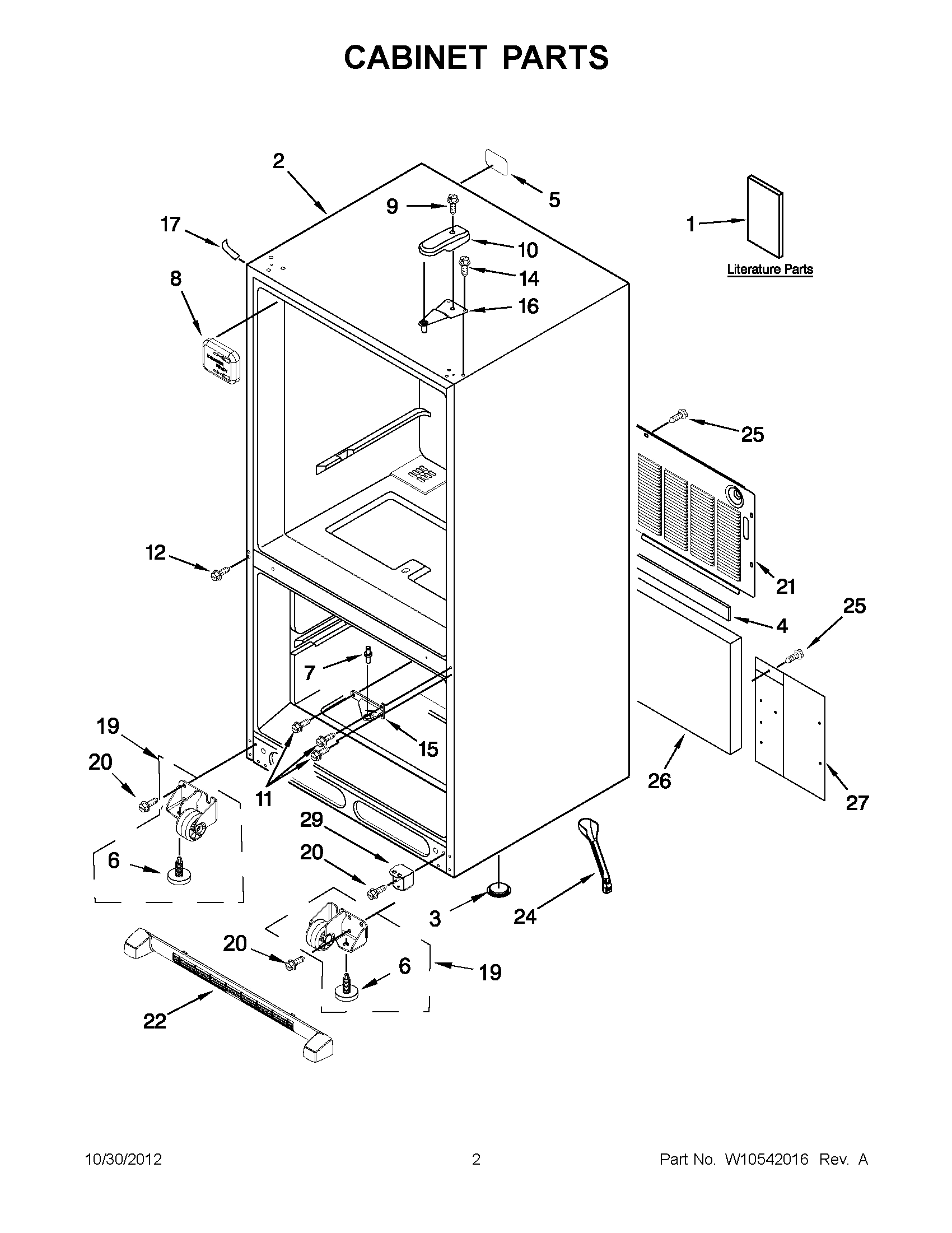 01 - CABINET PARTS
