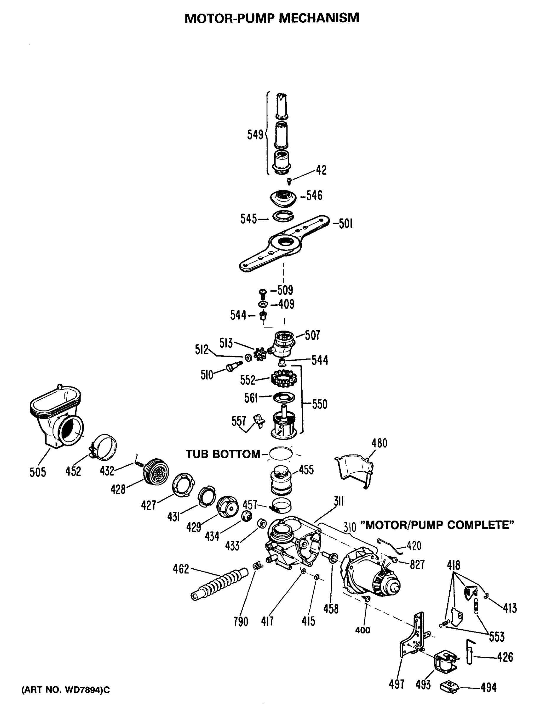 MOTOR-PUMP MECHANISM