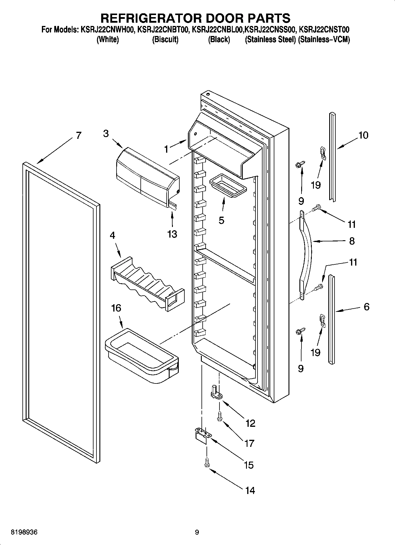 06 - REFRIGERATOR DOOR PARTS
