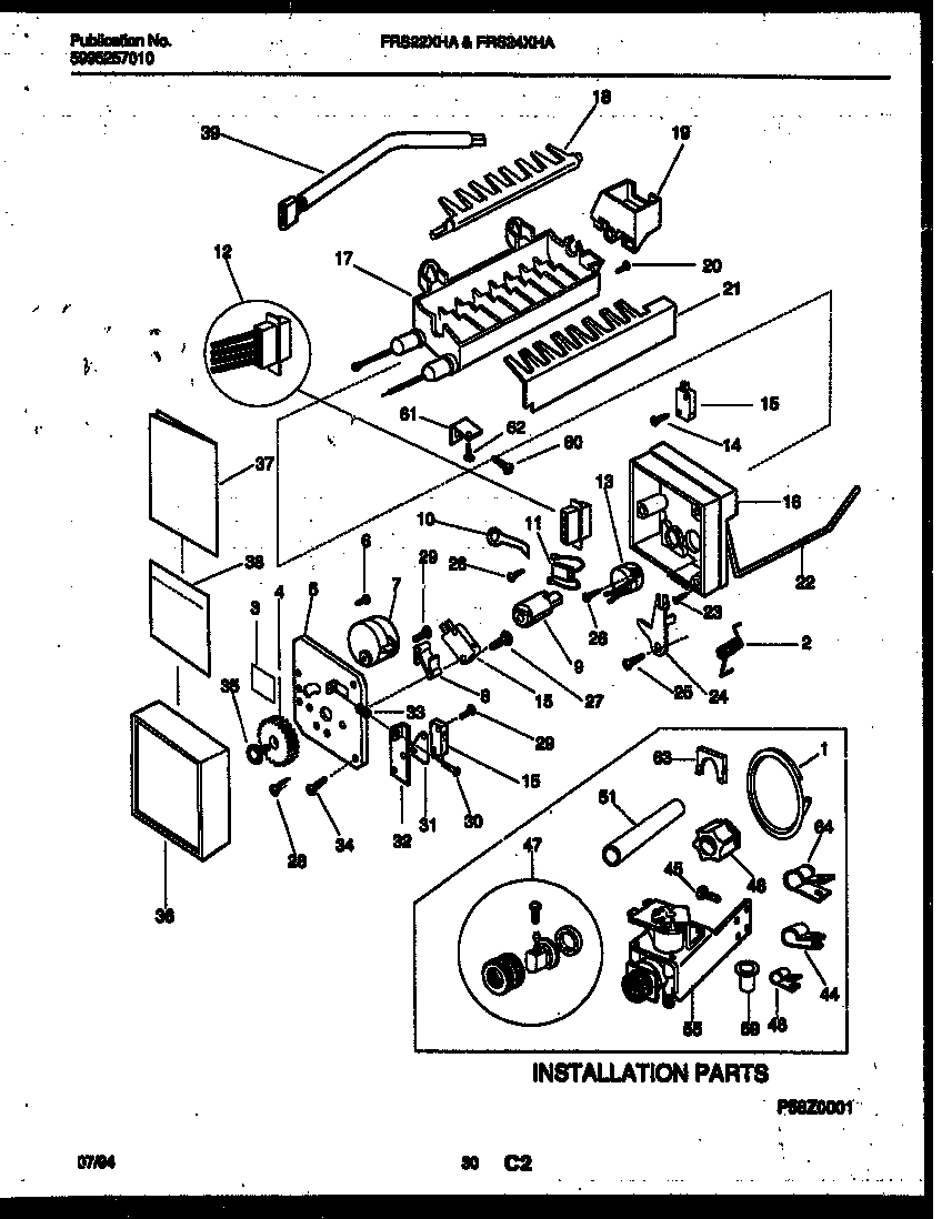 16 - ICE MAKER AND INSTALLATION PARTS