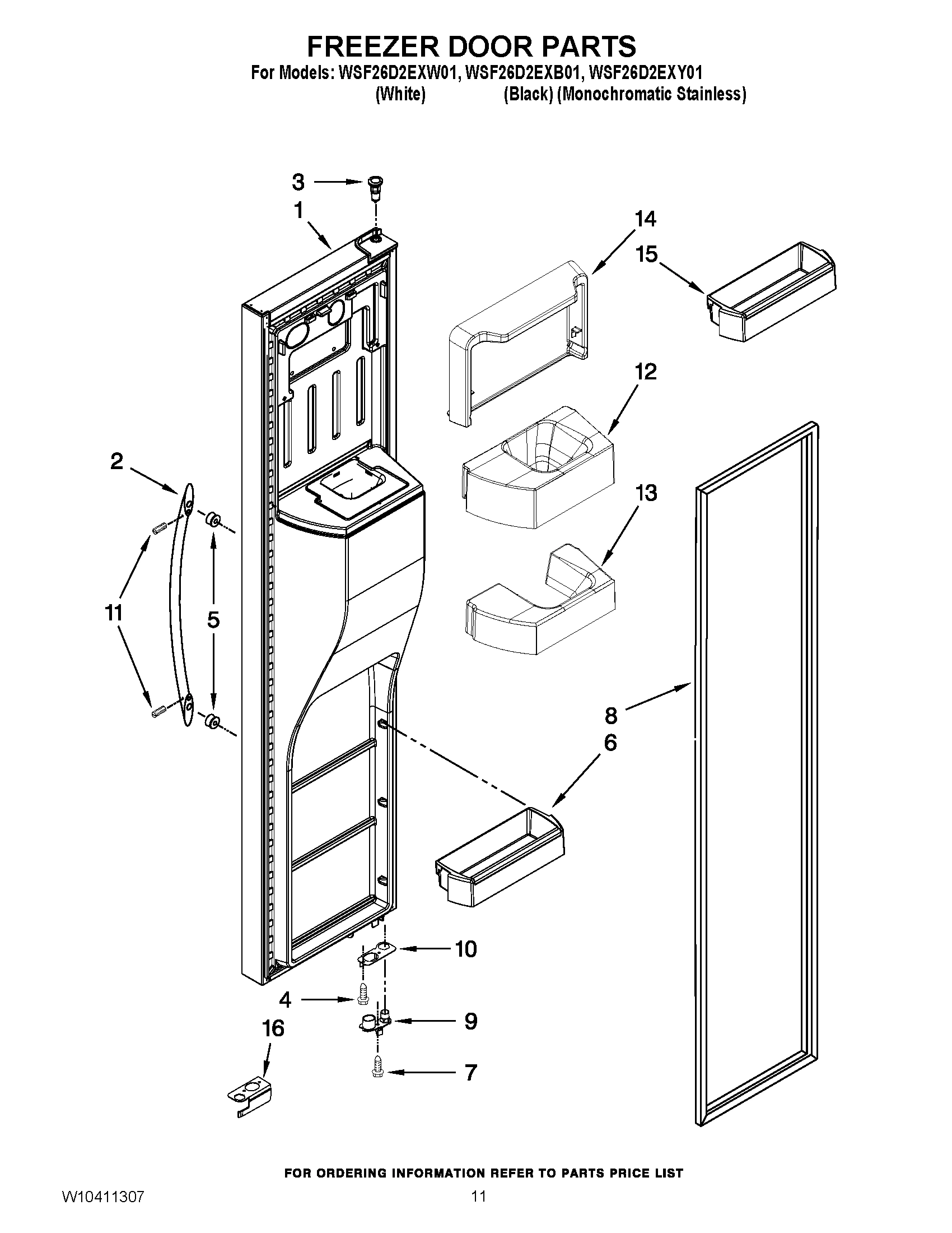 07 - FREEZER DOOR PARTS