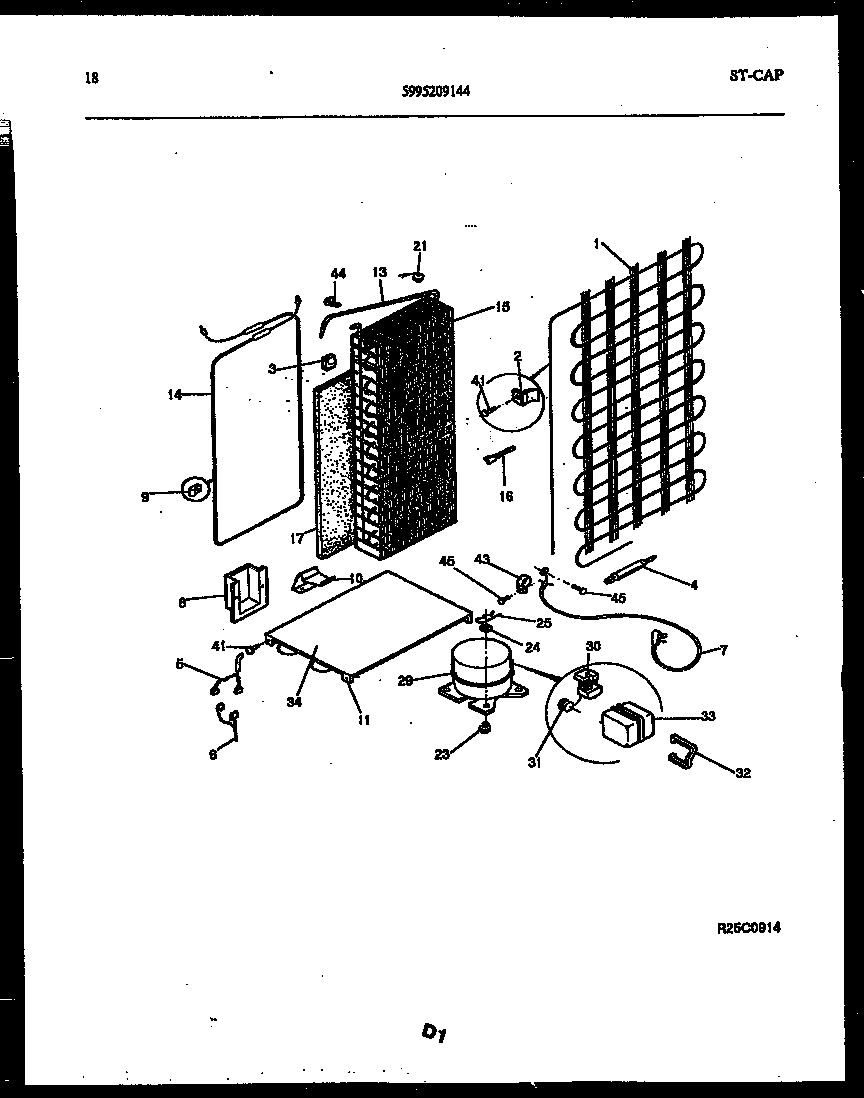 10 - SYSTEM AND AUTOMATIC DEFROST PARTS