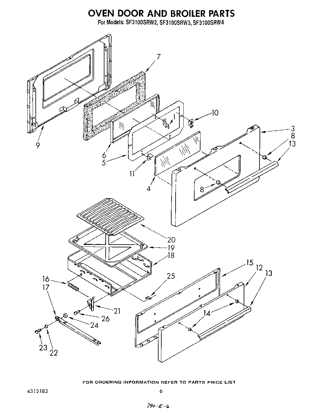 05 - OVEN DOOR AND BROILER