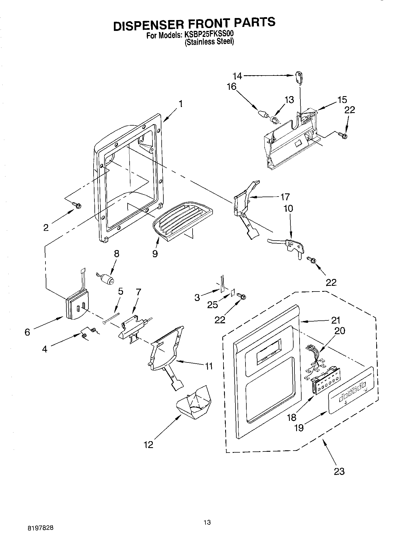 08 - DISPENSER FRONT PARTS