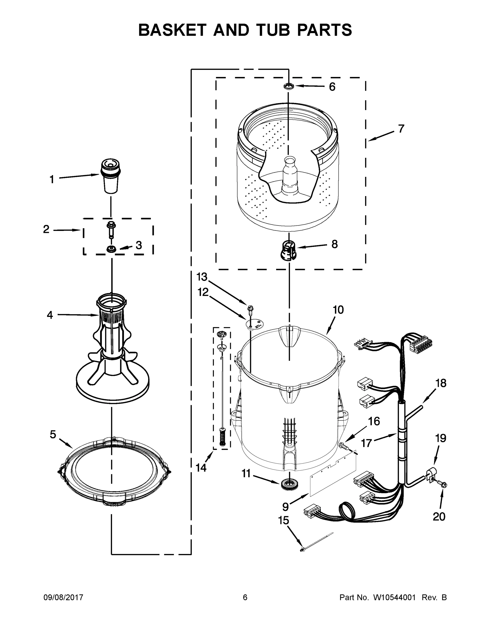 04 - BASKET AND TUB PARTS