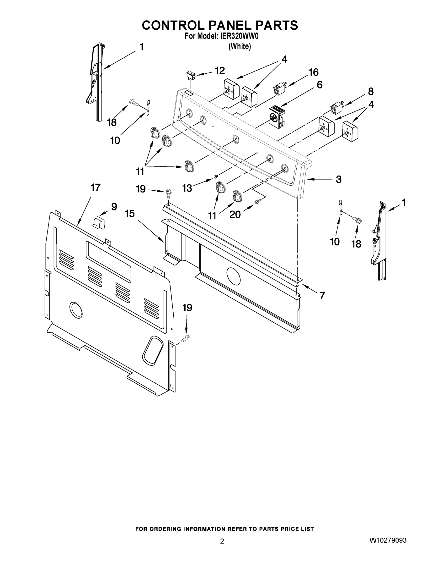 02 - CONTROL PANEL PARTS