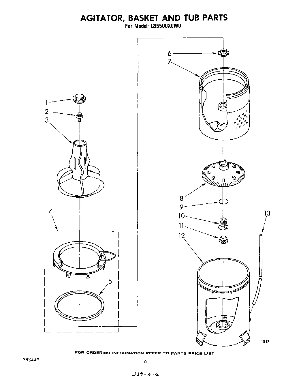 04 - AGITATOR, BASKET AND TUB