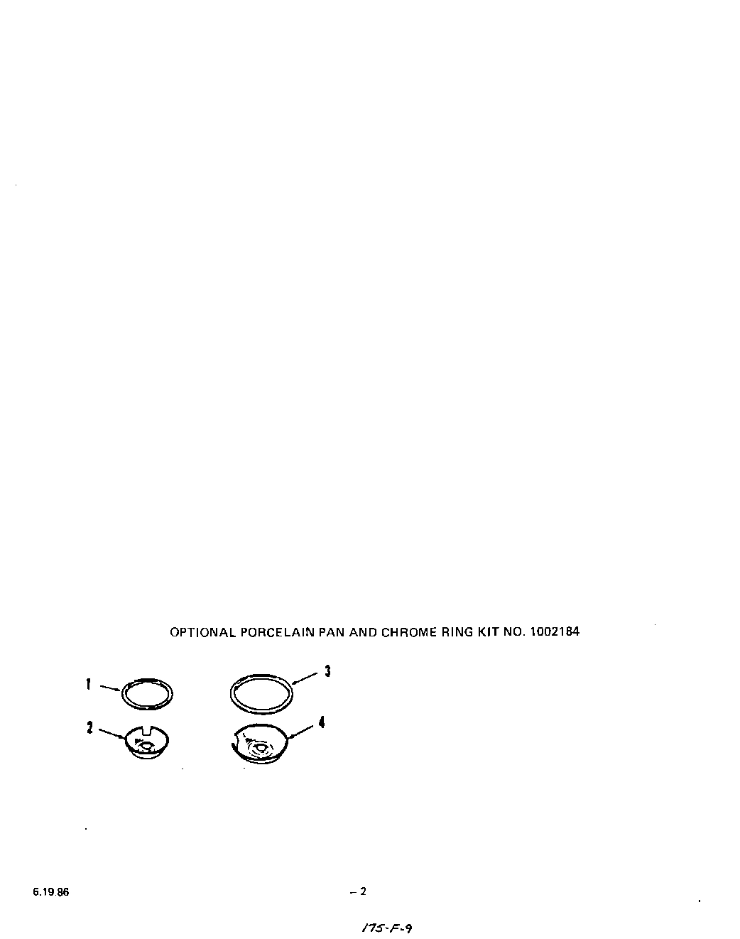 03 - LIT/OPTIONAL PORCELAIN PAN AND CHRO