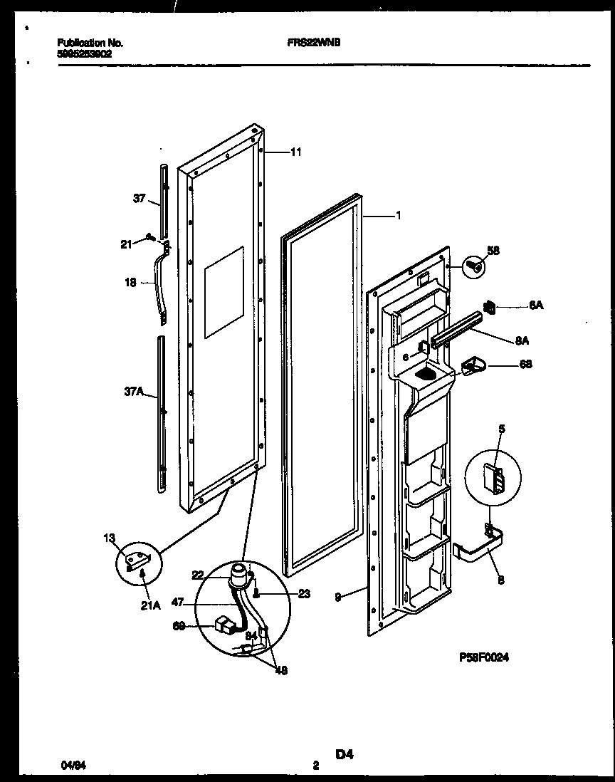 02 - FREEZER DOOR PARTS
