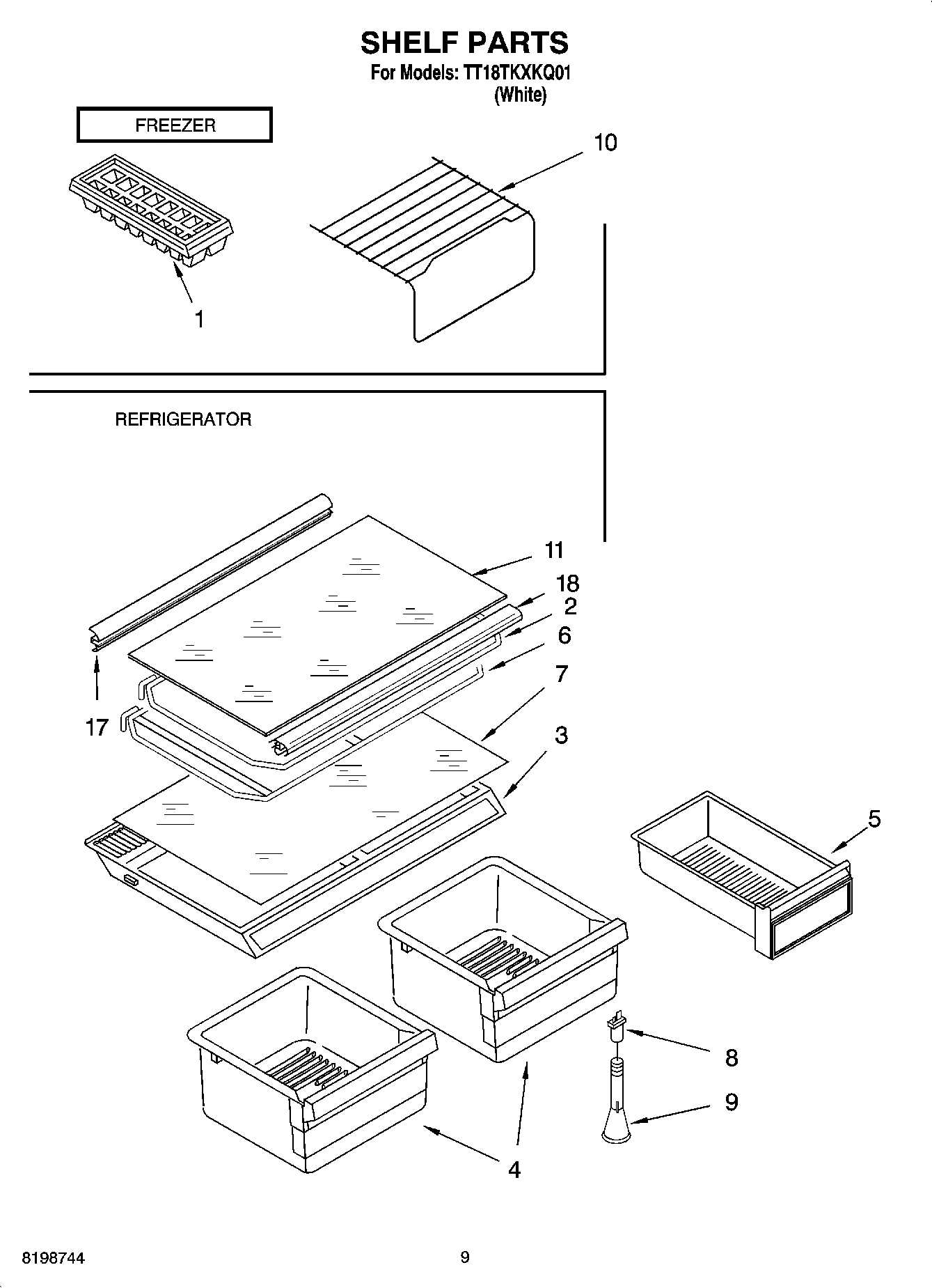 05 - SHELF PARTS, LITERATURE AND OPTIONAL PARTS