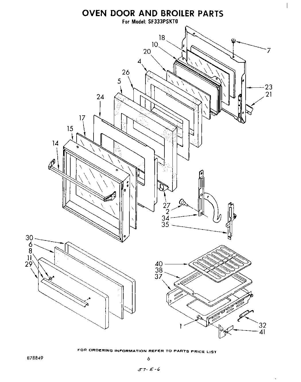 04 - OVEN DOOR AND BROILER