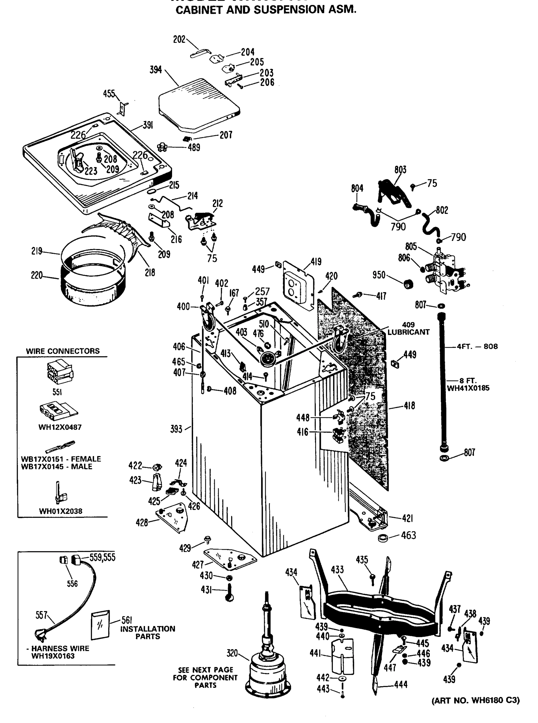 CABINET AND SUSPENSION ASM.