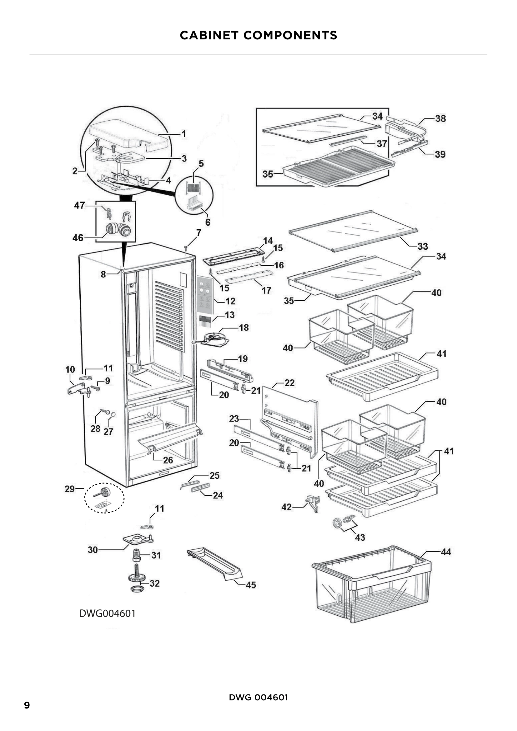 CABINET COMPONENTS