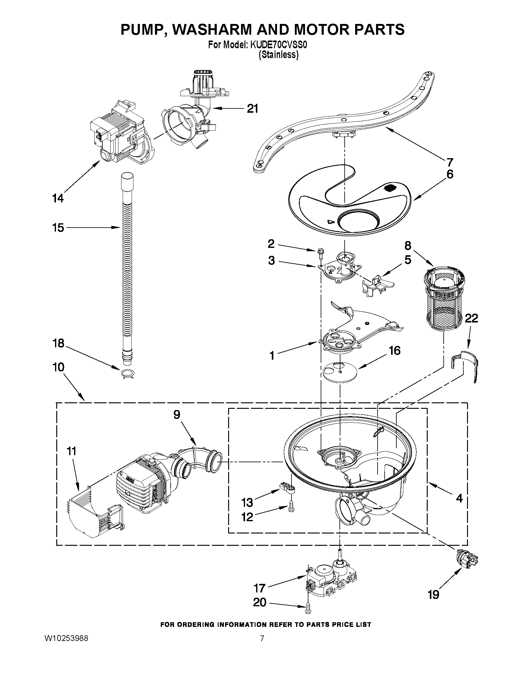 06 - PUMP, WASHARM AND MOTOR PARTS