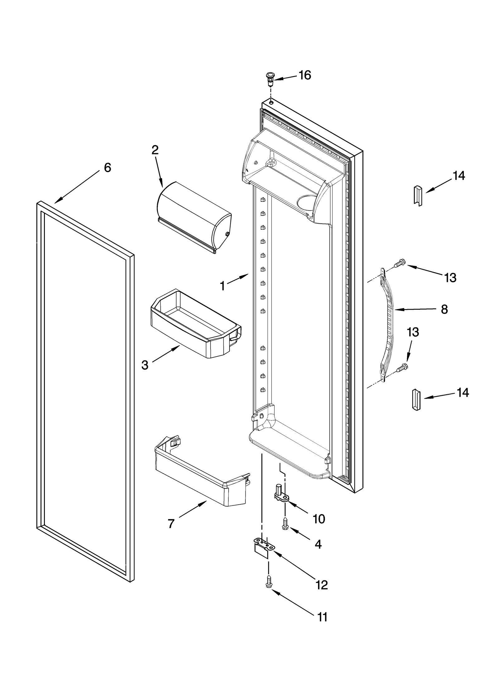 REFRIGERATOR DOOR PARTS