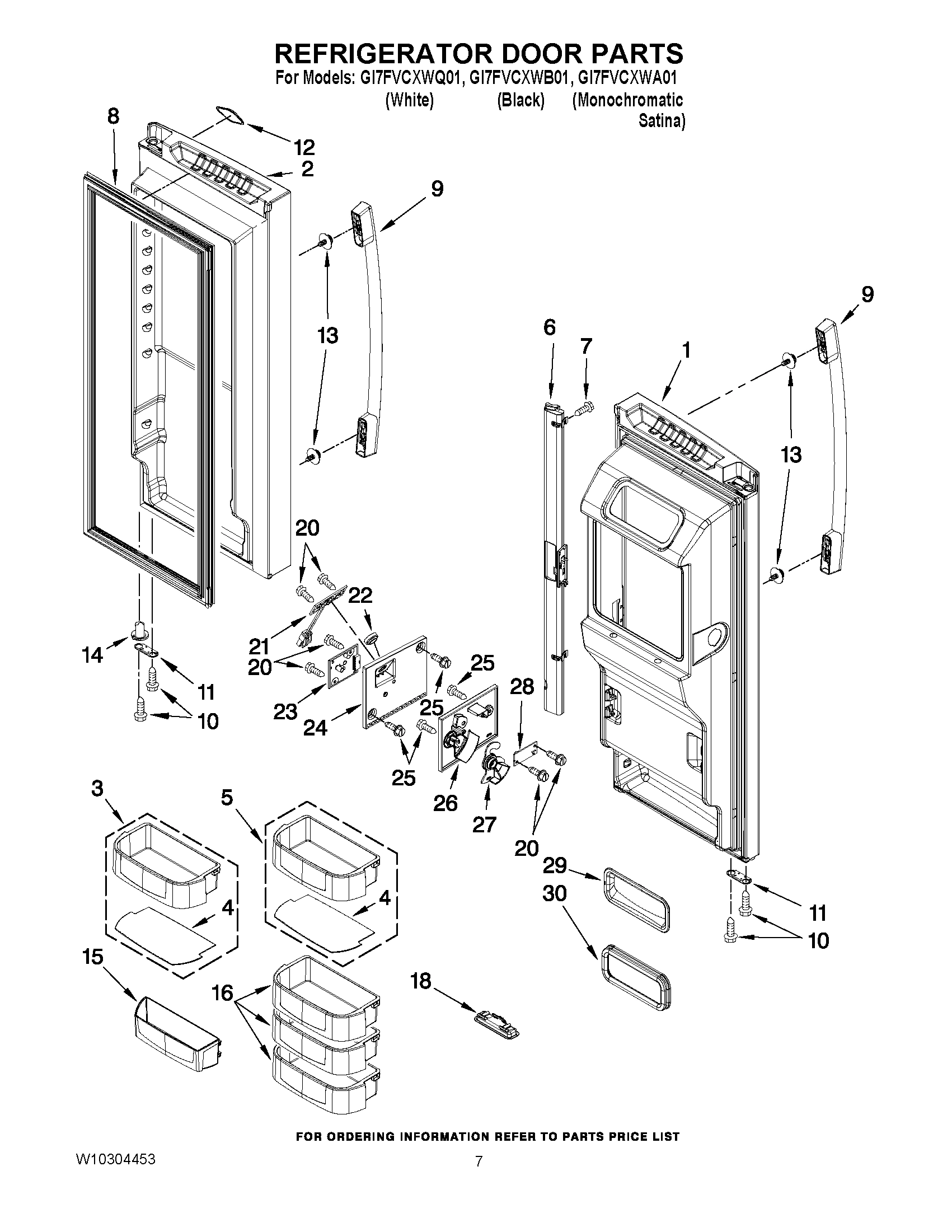 04 - REFRIGERATOR DOOR PARTS