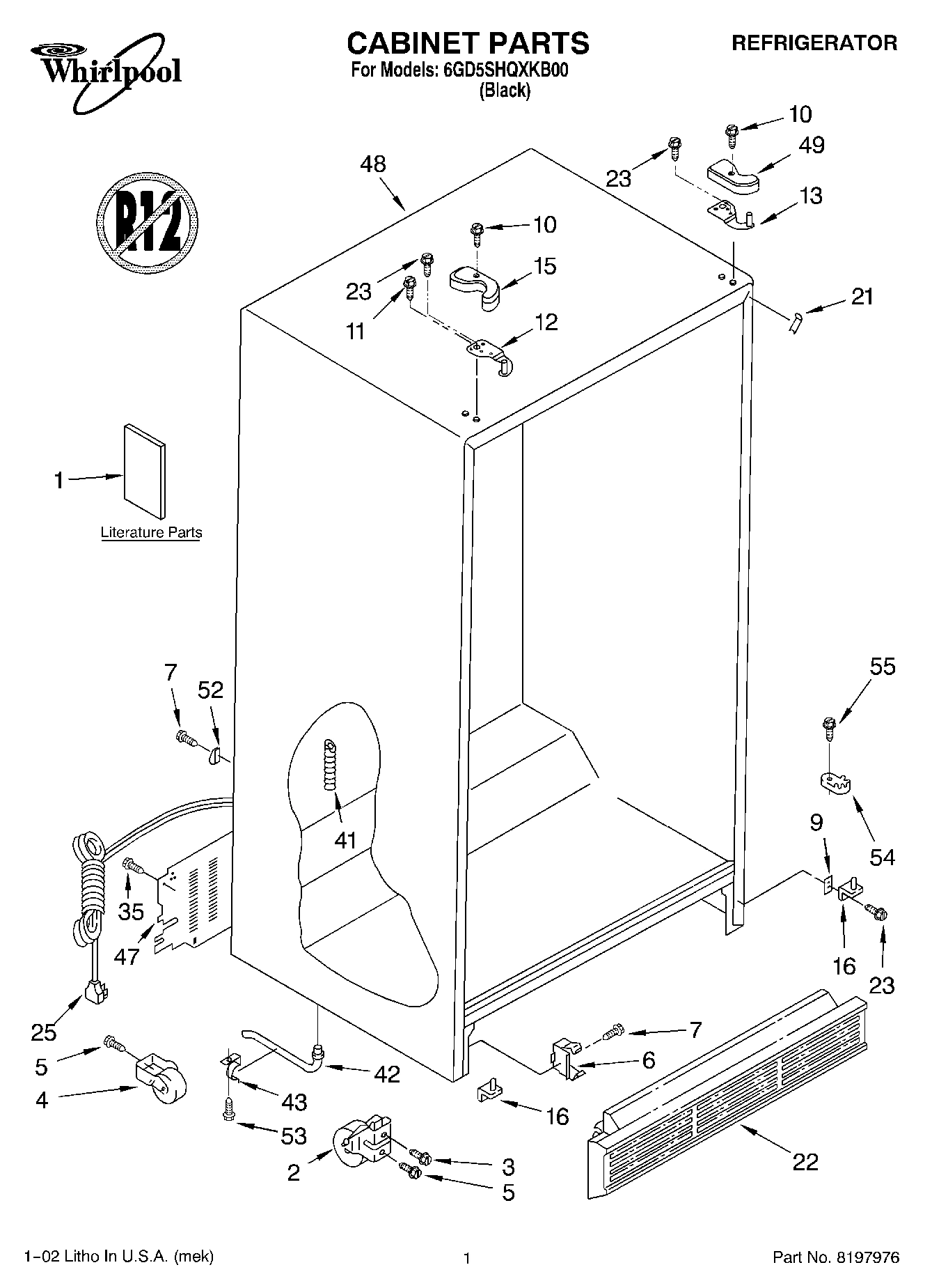 01 - CABINET, LITERATURE