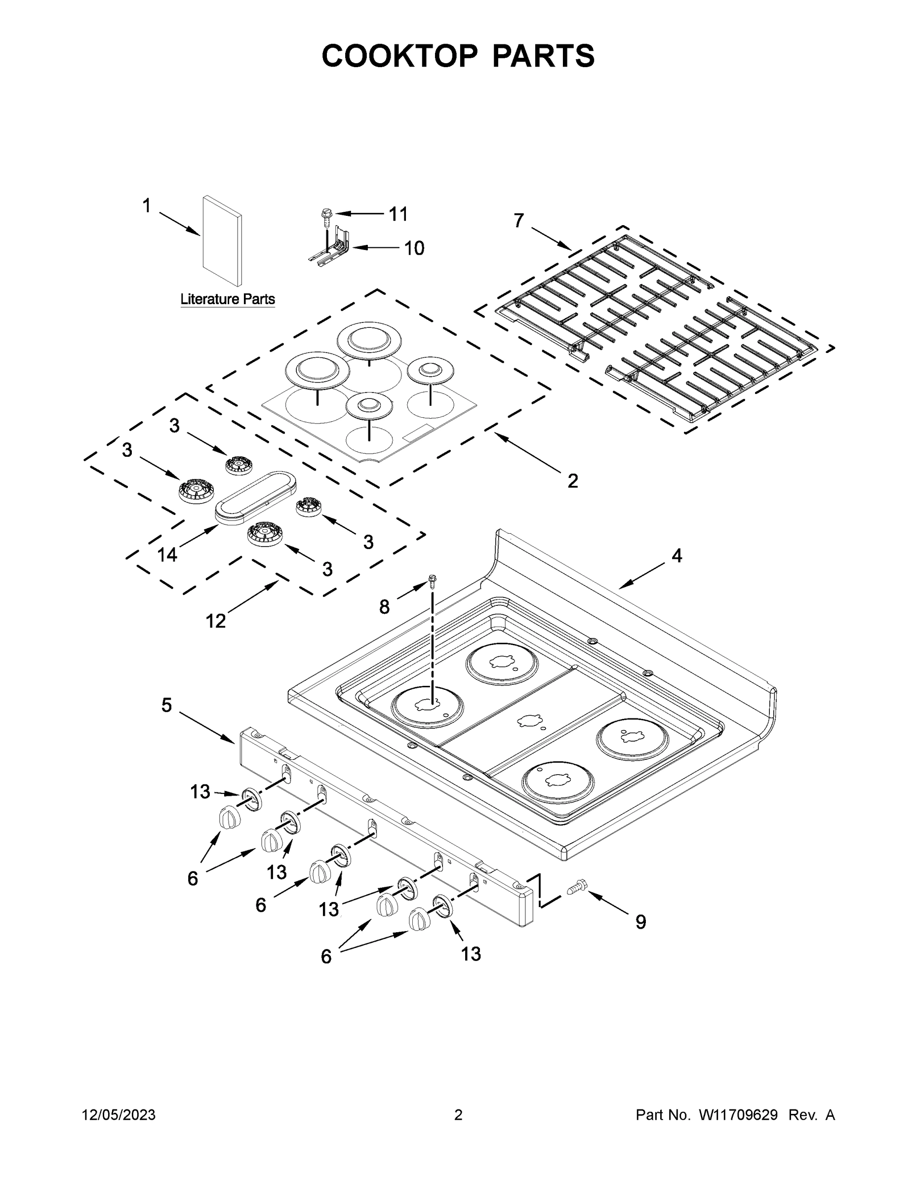02 - COOKTOP PARTS