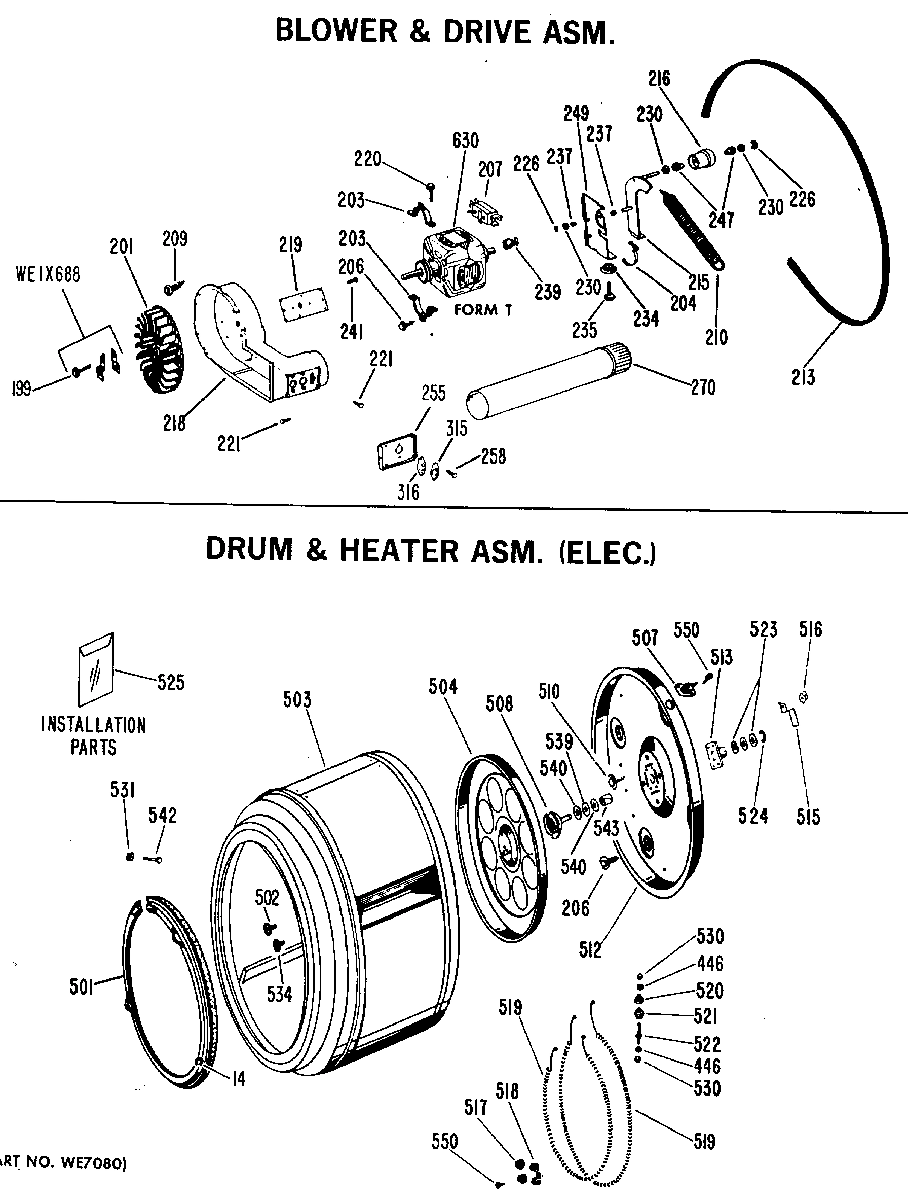 BLOWER & DRIVE ASM.