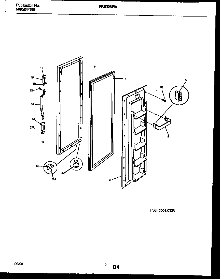 02 - FREEZER DOOR PARTS