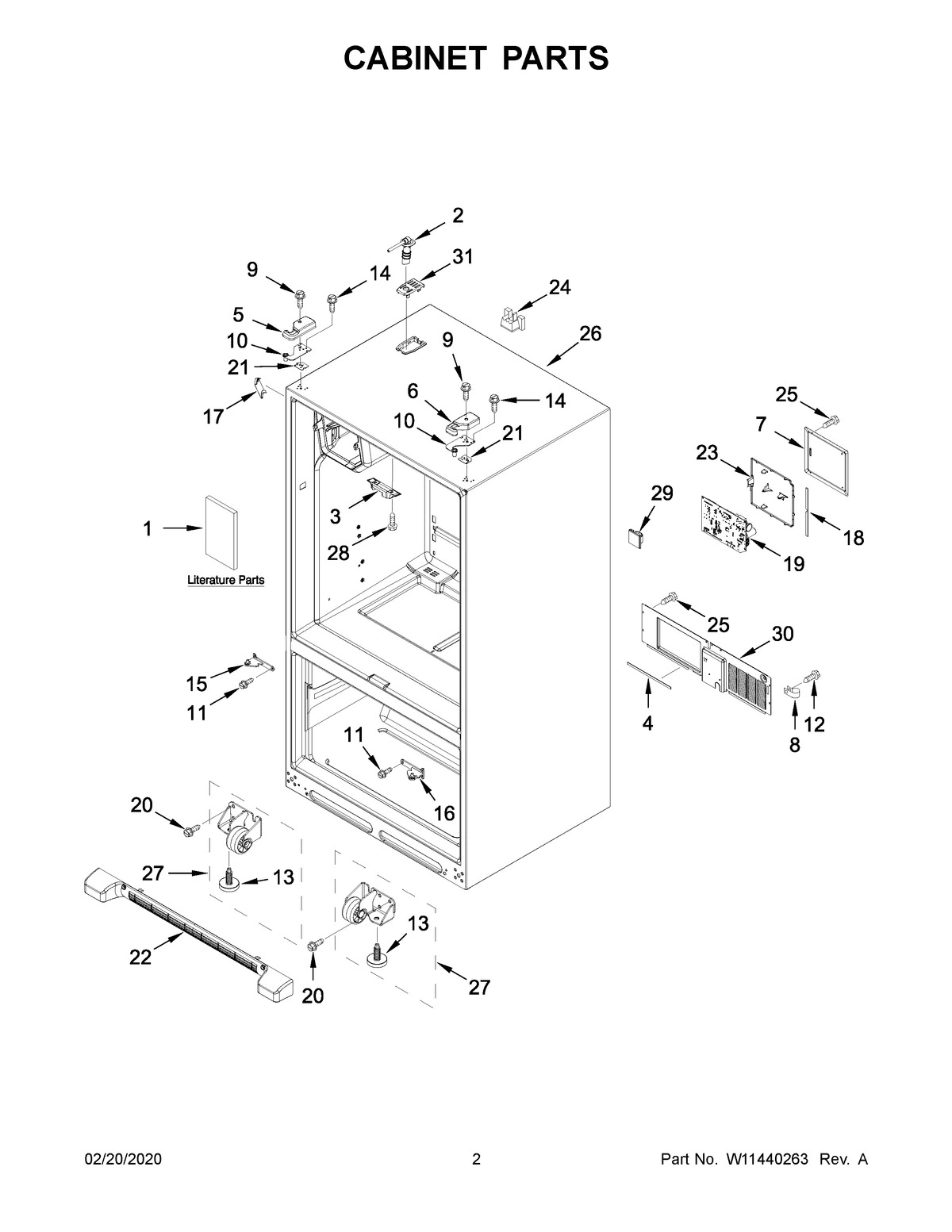 02 - CABINET PARTS