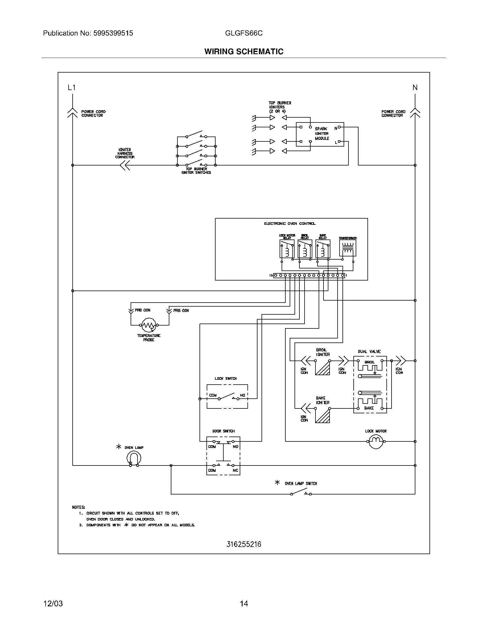 14 - WIRING SCHEMATIC